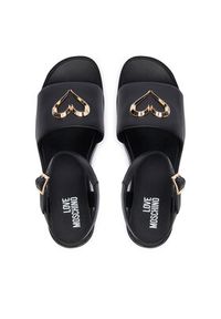 Love Moschino - LOVE MOSCHINO Sandały JA16127I0OIA0000 Czarny. Kolor: czarny. Materiał: materiał #4