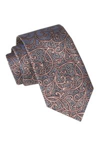 Męski Krawat - Alties - Odcienie Brązu i Beżu, Oryginalny Wzór. Kolor: brązowy, wielokolorowy, beżowy. Materiał: tkanina. Styl: elegancki, wizytowy #1