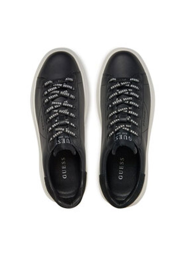 Guess Sneakersy Elba FMPVIB SUE12 Czarny. Kolor: czarny. Materiał: skóra