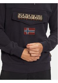 Napapijri Bluza Burgee NP0A4I9B Granatowy Regular Fit. Kolor: niebieski. Materiał: bawełna