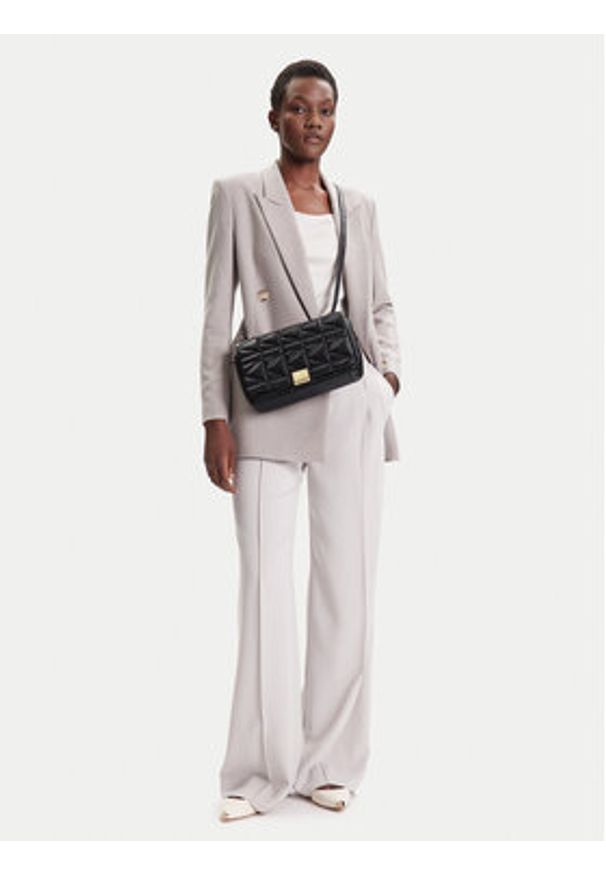 Karl Lagerfeld - KARL LAGERFELD Torebka A3W30334 Czarny. Kolor: czarny. Materiał: skórzane