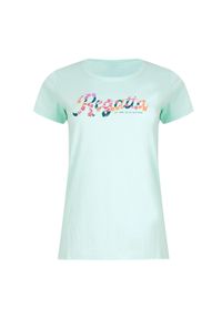 Regatta - T-shirt Damski Logo Breezed IV. Kolor: niebieski. Sport: turystyka piesza