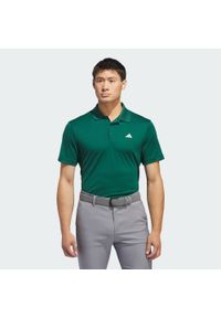 Adidas - Koszulka Adi Performance Polo. Typ kołnierza: polo. Kolor: zielony. Materiał: materiał