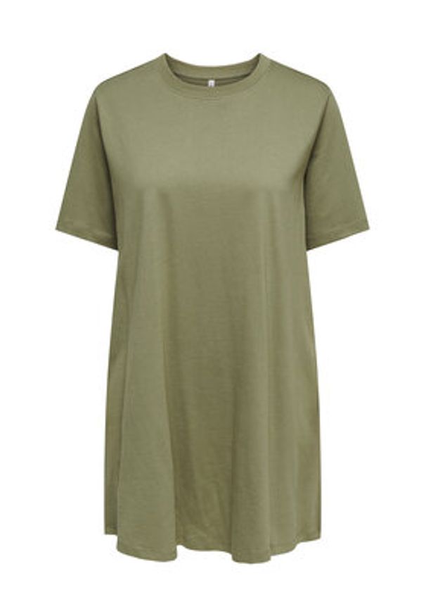 only - ONLY Sukienka codzienna Mara 15374631 Zielony Oversize. Okazja: na co dzień. Kolor: zielony. Materiał: bawełna. Typ sukienki: oversize, proste. Styl: casual