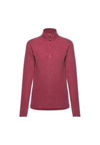 Bluza turystyczna polarowa damska 1/3 zip Alpinus Lucania Tactical. Kolor: różowy. Materiał: polar