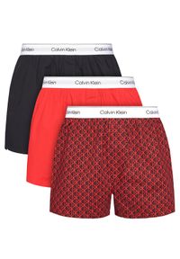 Calvin Klein Underwear Komplet 3 par bokserek LV00NB4267 Czerwony. Kolor: czerwony. Materiał: bawełna