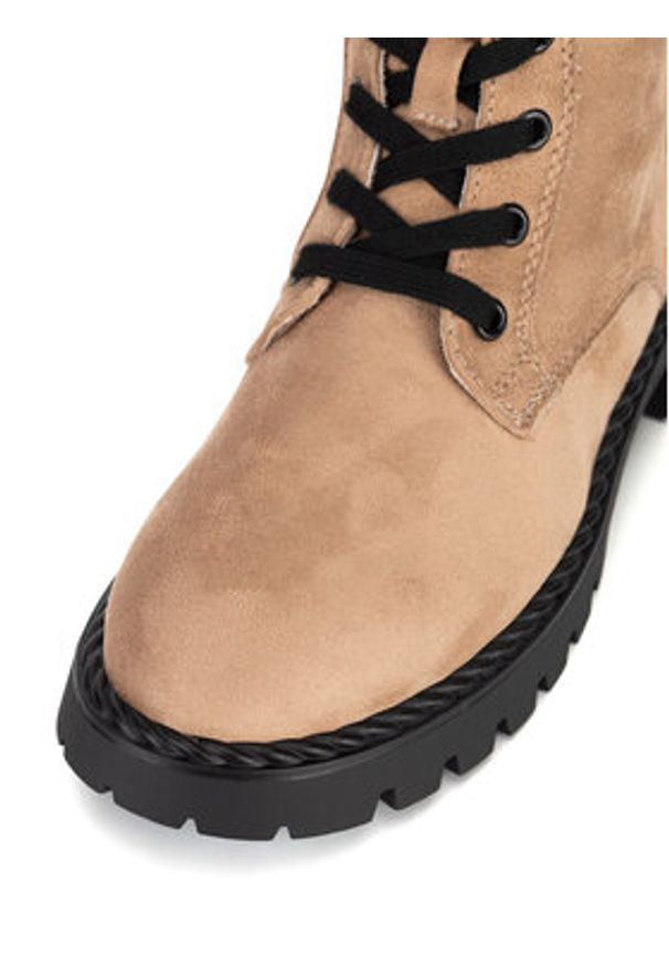DeeZee Trzewiki WS6111-27 Beżowy. Kolor: beżowy. Materiał: materiał