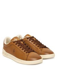 Polo Ralph Lauren Sneakersy Hrt Ct II 809845110005 Brązowy. Kolor: brązowy. Materiał: skóra #4