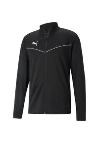 Bluza męska Puma teamRISE Training Poly Jacket czarna. Kolor: czarny, wielokolorowy, biały. Sport: piłka nożna