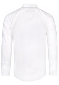 Koszula Wizytowa Wólczanka - Biel w Odcieniu Kości Słoniowej - Regular. Kolor: biały. Materiał: poliester, bawełna. Sezon: lato. Styl: wizytowy