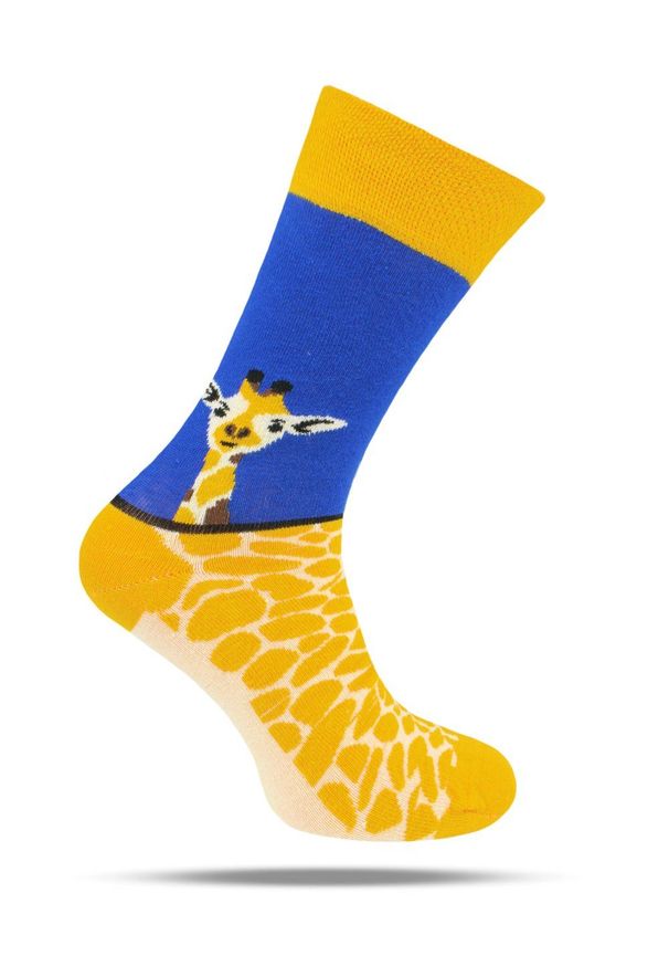 His Story - Skarpetki Bawełniane - Tematyczne - Żyrafa. Kolor: wielokolorowy. Materiał: elastan, bawełna, poliamid