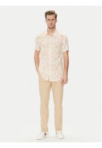 Guess Koszula M5GH75 WD4Z2 Biały Slim Fit. Kolor: biały. Materiał: wiskoza