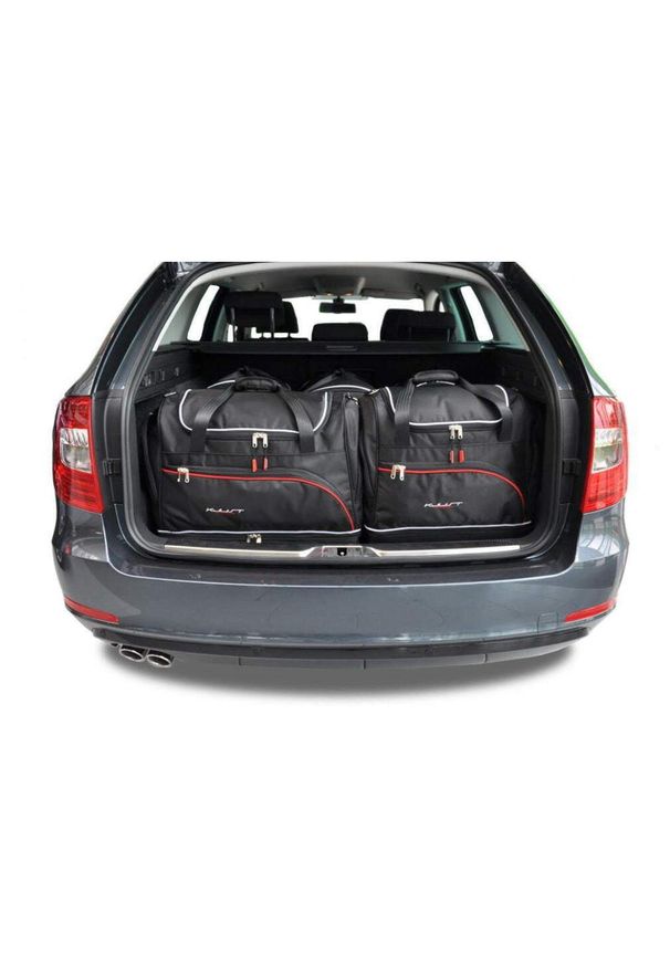 KJUST - Torby Do Bagażnika Skoda Superb Kombi 2010-2015 5Szt Kjust. Kolor: czarny. Styl: sportowy
