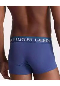Ralph Lauren - RALPH LAUREN - Granatowe bokserki z misiem. Stan: obniżony. Kolor: niebieski. Materiał: elastan, bawełna. Wzór: haft