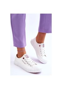 Klasyczne Damskie Trampki Cross Jeans LL2R4052 Białe. Zapięcie: sznurówki. Kolor: biały. Materiał: guma, materiał. Szerokość cholewki: normalna. Styl: klasyczny #6