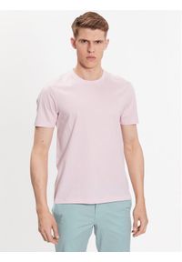 BOSS - Boss T-Shirt 50468395 Różowy Slim Fit. Kolor: różowy. Materiał: bawełna