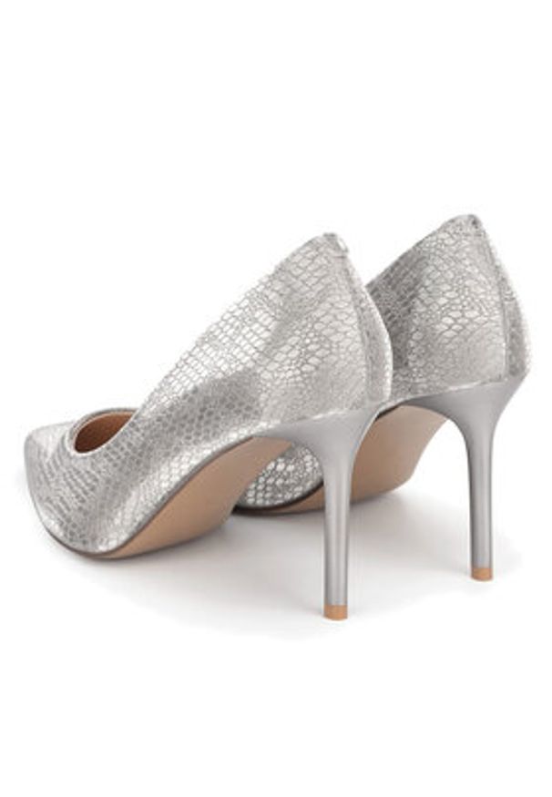 Jenny Fairy Szpilki WFA3004-2 Srebrny. Kolor: srebrny. Materiał: skóra. Obcas: na szpilce