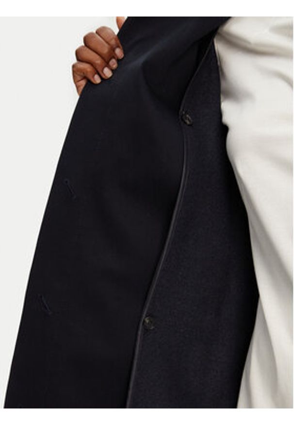 BOSS Płaszcz przejściowy Calexis 50543189 Granatowy Regular Fit. Kolor: niebieski. Materiał: bawełna