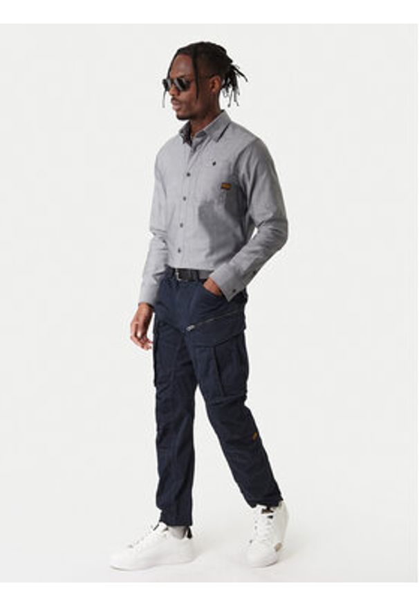 G-Star RAW - G-Star Raw Koszula Bristum 2.0 D23553 E071 Szary Slim Fit. Kolor: szary. Materiał: bawełna