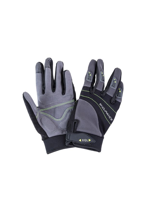 ENDURANCE - Długie rękawice Endurance Gamal AY. Kolor: szary, wielokolorowy, czarny. Sport: kolarstwo