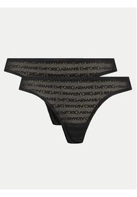 Emporio Armani Underwear Komplet 2 par fig brazylijskich 163337 3F204 00020 Czarny. Kolor: czarny. Materiał: syntetyk #2