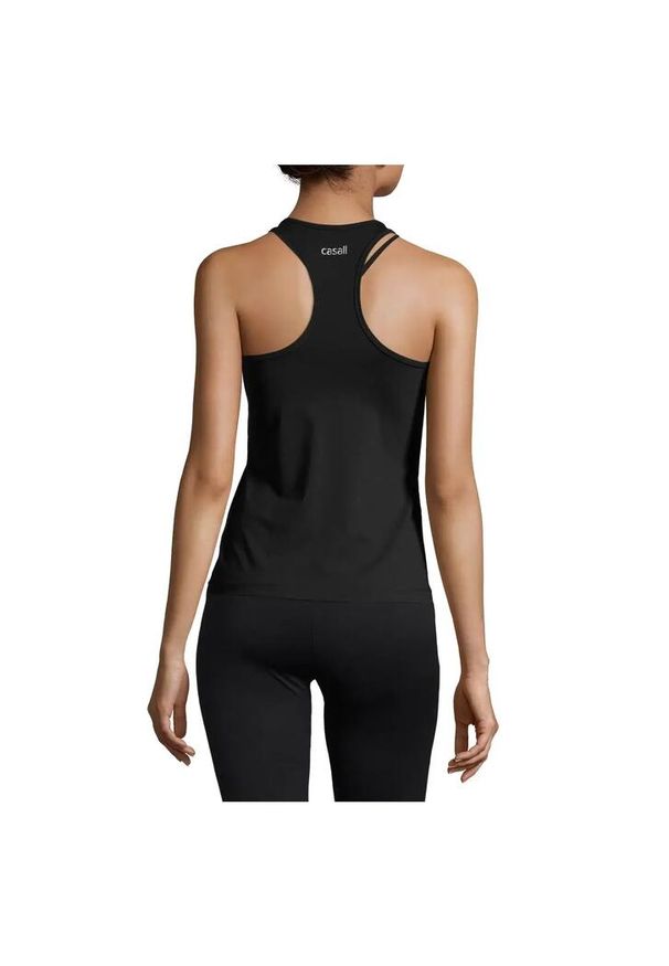 CASALL - Damska Koszulka Treningowa Casall Essential Racerback Szybkoschnąca. Kolor: czarny. Sport: joga i pilates