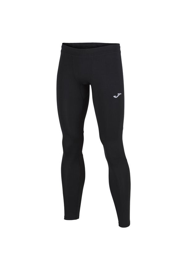 Legginsy do biegania męskie Joma Running Night Long Tights. Kolor: czarny. Sport: bieganie