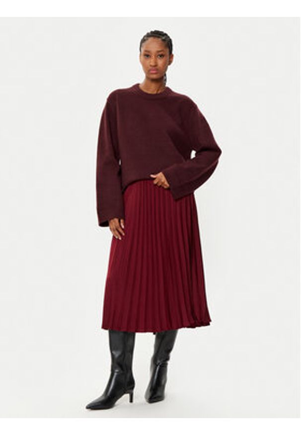 GAP - Gap Spódnica plisowana 646705-00 Czerwony Regular Fit. Kolor: czerwony. Materiał: syntetyk