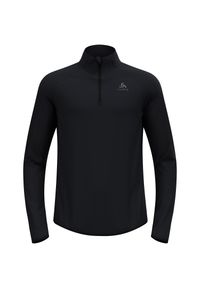 Odlo - Bluza techniczna męska ODLO Zeroweight Warm Mid Layer 1/2 Zip. Kolor: czarny, szary, wielokolorowy. Długość rękawa: długi rękaw