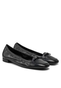 Stuart Weitzman Baleriny Tully Loafer SI484 Czarny. Kolor: czarny. Materiał: skóra