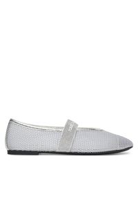 Karl Lagerfeld - Baleriny KARL LAGERFELD. Kolor: srebrny