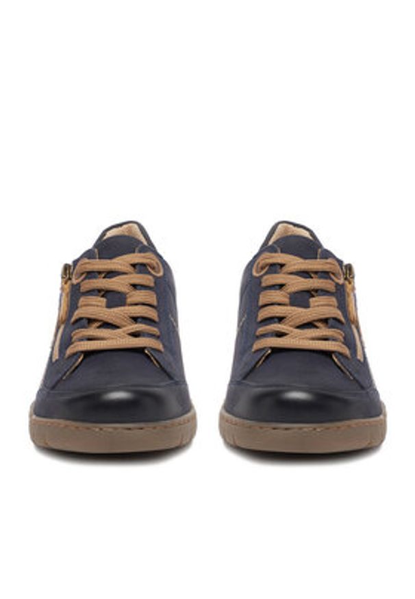 Go Soft Sneakersy CEO-WI23-GHANA-13 Granatowy. Kolor: niebieski. Materiał: nubuk, skóra