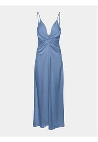 YAS Sukienka wieczorowa Athena 26032472 Niebieski Regular Fit. Kolor: niebieski. Materiał: syntetyk. Styl: wizytowy
