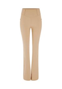 Guess Spodnie materiałowe Brigit V3GB03 MC04Z Beżowy Slim Fit. Kolor: beżowy. Materiał: syntetyk, materiał #7