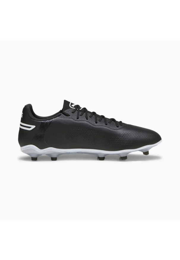 Buty piłkarskie męskie Puma 01 King Pro Fg Ag. Zapięcie: sznurówki. Kolor: biały. Materiał: guma, syntetyk, tkanina, materiał. Szerokość cholewki: normalna. Sport: piłka nożna