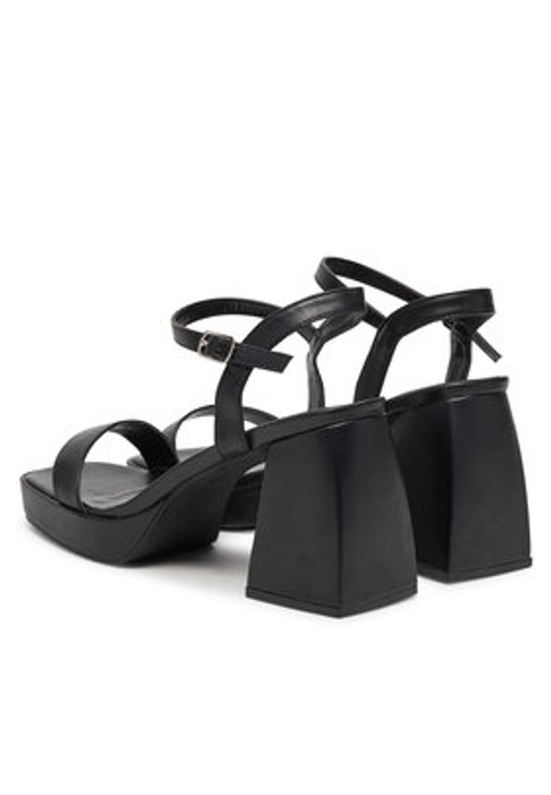 DeeZee Sandały LR2206123 Czarny. Kolor: czarny. Materiał: materiał, syntetyk