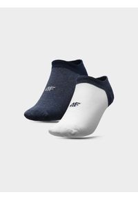 4f - Skarpetki casual przed kostkę (2-pack) męskie. Kolor: wielokolorowy. Materiał: materiał, bawełna #1