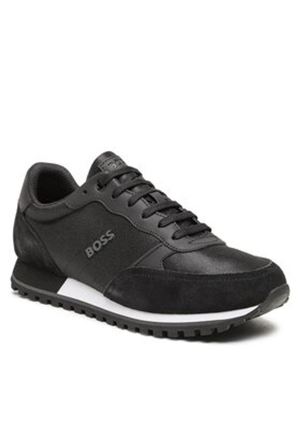BOSS - Boss Sneakersy 50498133 Czarny. Kolor: czarny. Materiał: materiał