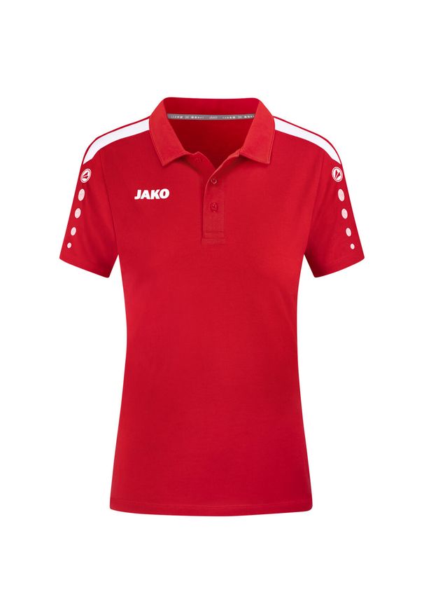 Polo Jako Power. Typ kołnierza: polo. Kolor: czerwony