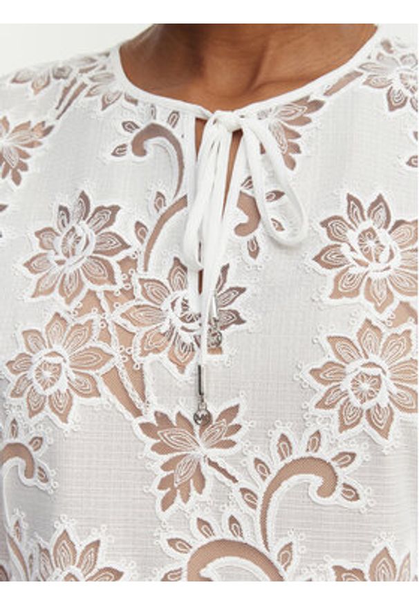 MICHAEL Michael Kors Sukienka letnia MS683E2KR2 Biały Relaxed Fit. Kolor: biały. Materiał: syntetyk. Sezon: lato