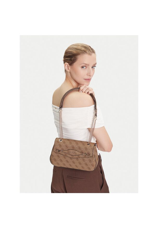 Torebka Guess. Kolor: brązowy