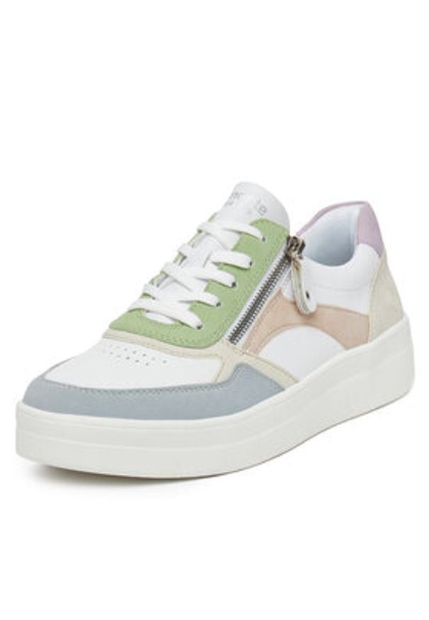 Remonte Sneakersy D0J01-87 Biały. Kolor: biały. Materiał: skóra, syntetyk