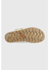 keen - Keen sandały Elle damskie kolor beżowy. Kolor: beżowy. Materiał: materiał, guma. Wzór: gładki