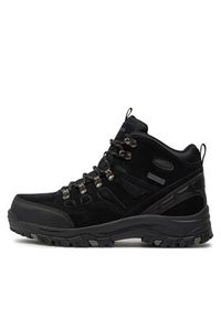 skechers - Skechers Trapery Pelmo 64869/BLK Czarny. Kolor: czarny. Materiał: skóra, zamsz