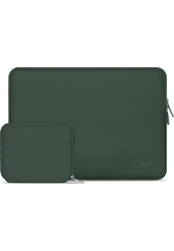 TECH-PROTECT - Tech-Protect NeoSlim Laptop 15-16 zielony. Kolor: zielony. Materiał: neopren, polar, tkanina, materiał. Styl: casual, elegancki, biznesowy