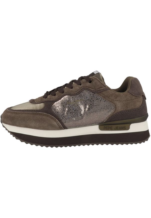 Pepe Jeans - Buty PEPE JEANS RUSPER STARS Brązowy. Okazja: na co dzień. Kolor: brązowy. Materiał: tkanina, skóra