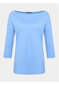 Sisley Bluzka 3QU4L12EE Niebieski Regular Fit. Kolor: niebieski. Materiał: bawełna #4
