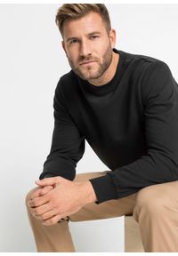bonprix - Bluza dresowa. Kolor: czarny. Materiał: dzianina, dresówka. Styl: sportowy #3