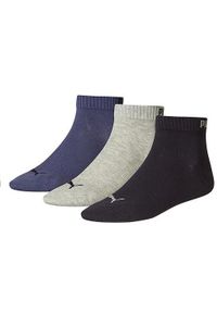 Puma Skarpety Quarter 3-Pack 90697813. Kolor: niebieski