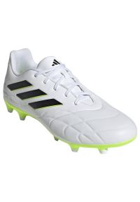 Adidas - Buty adidas Copa PURE.3 Fg M HQ8984 białe białe. Kolor: biały. Materiał: materiał. Szerokość cholewki: normalna